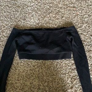 off the shoulder crop top